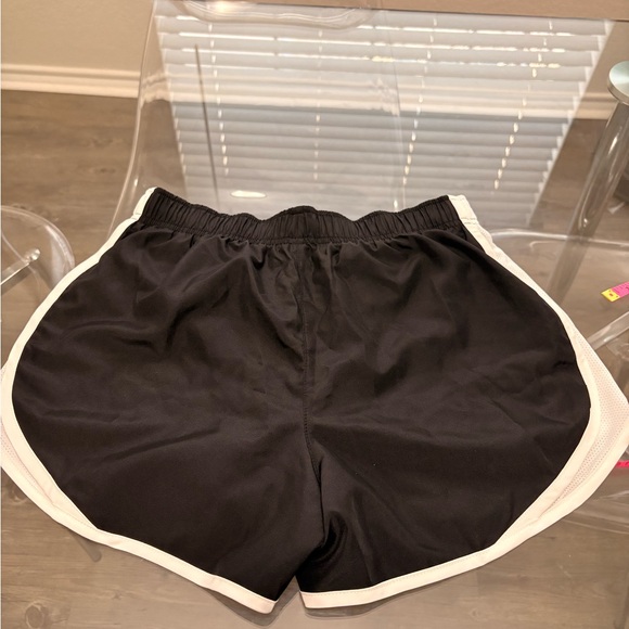 Nike Women's Black and White Athletic Shorts - Picture 2 of 7
